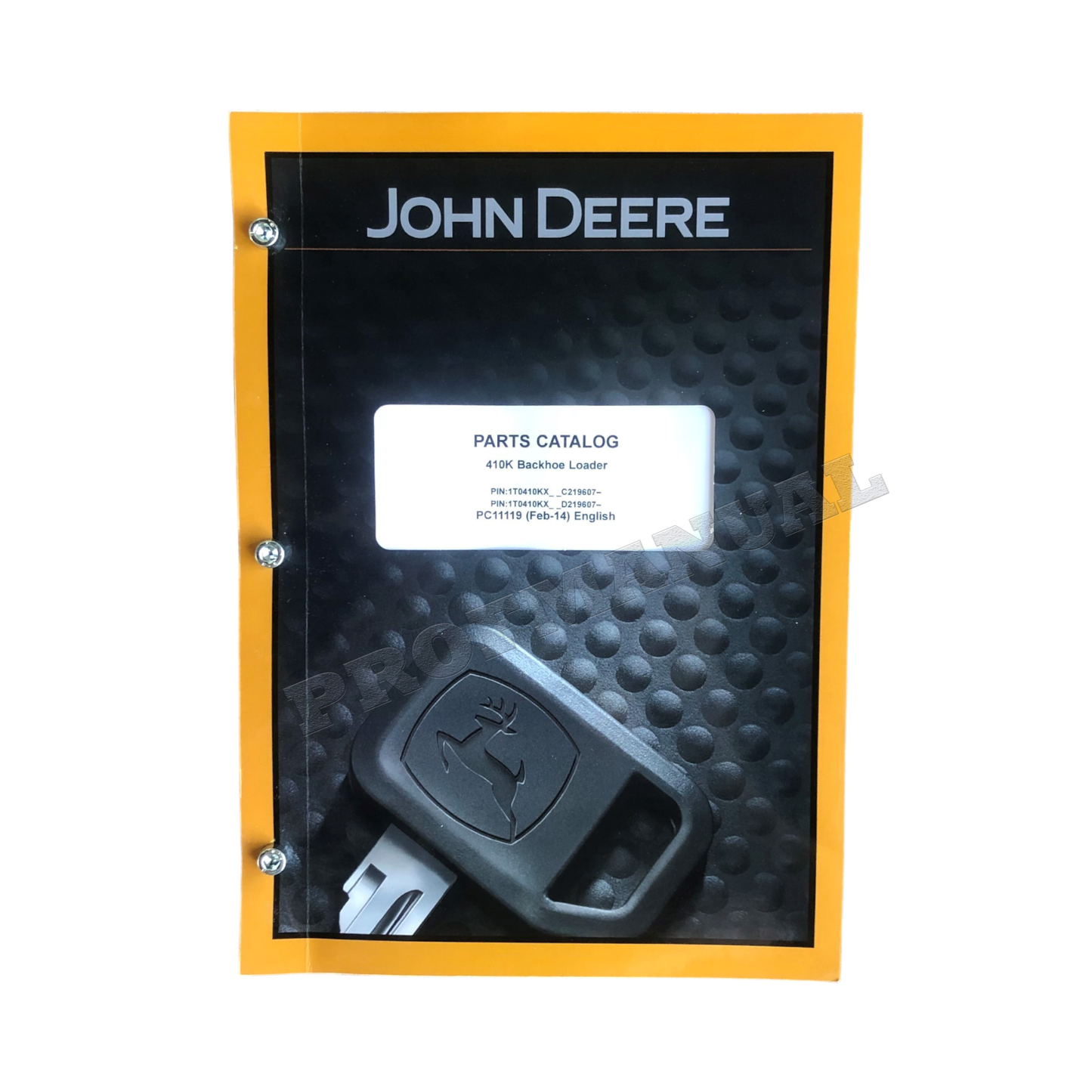 CATALOGUE DE PIÈCES DE RECHANGE POUR PELLE RÉTROCAVEUSE JOHN DEERE 410K + !BONUS!