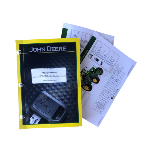 JOHN DEERE 6100D TRACTOR PARTS CATALOG MANUAL + !BONUS!