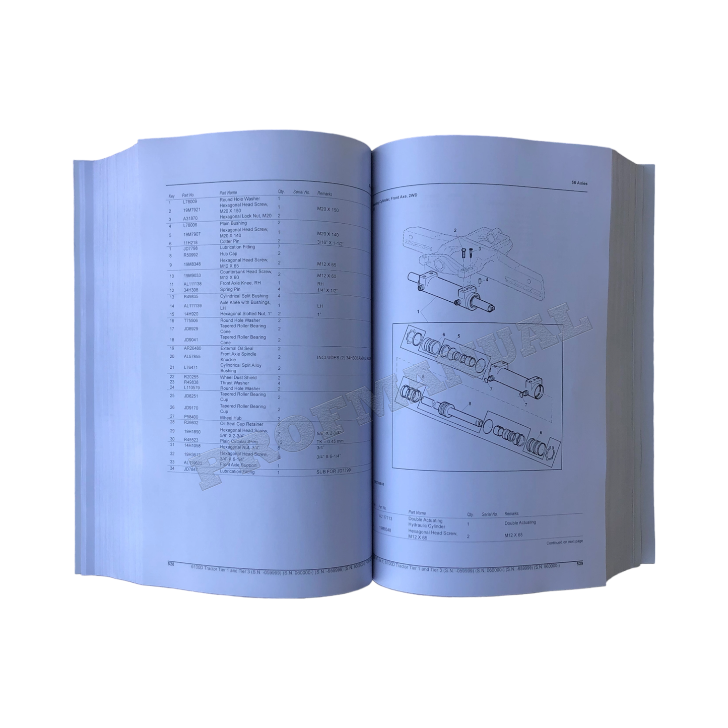 CATALOGUE DE PIÈCES DÉTACHÉES DU TRACTEUR JOHN DEERE 6100D + !BONUS!