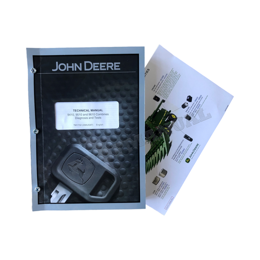 JOHN DEERE 9410 9510 9610 COMBINE DIAGNOSTIC OPERATION TEST + !BONUS!