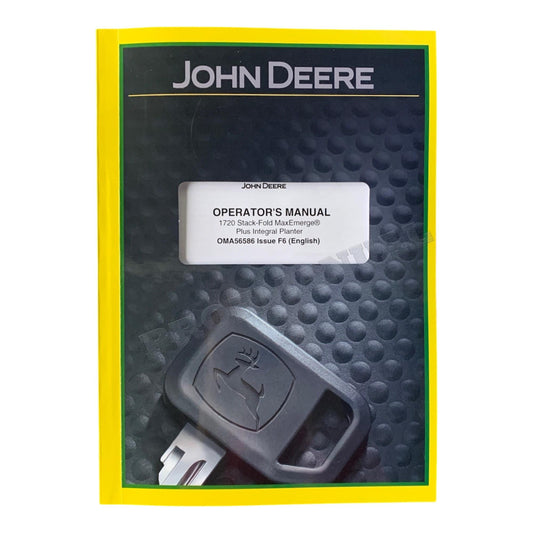 JOHN DEERE 1720 PLANTER OPERATORS MANUAL SERIAL NUMBER 665101-665999