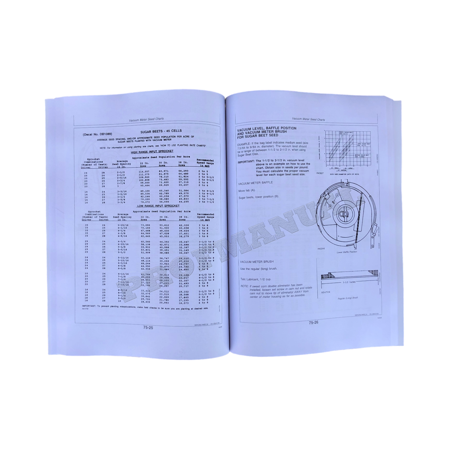 JOHN DEERE 7300 PLANTER OPERATORS MANUAL #2