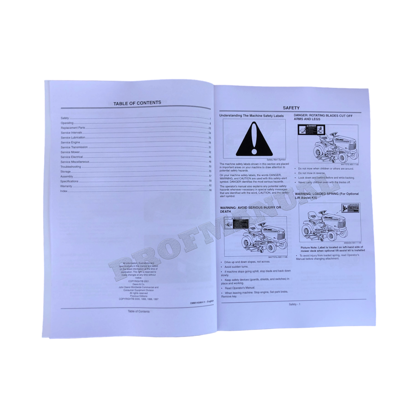 JOHN DEERE LT150 LT160 TRACTOR OPERATORS MANUAL