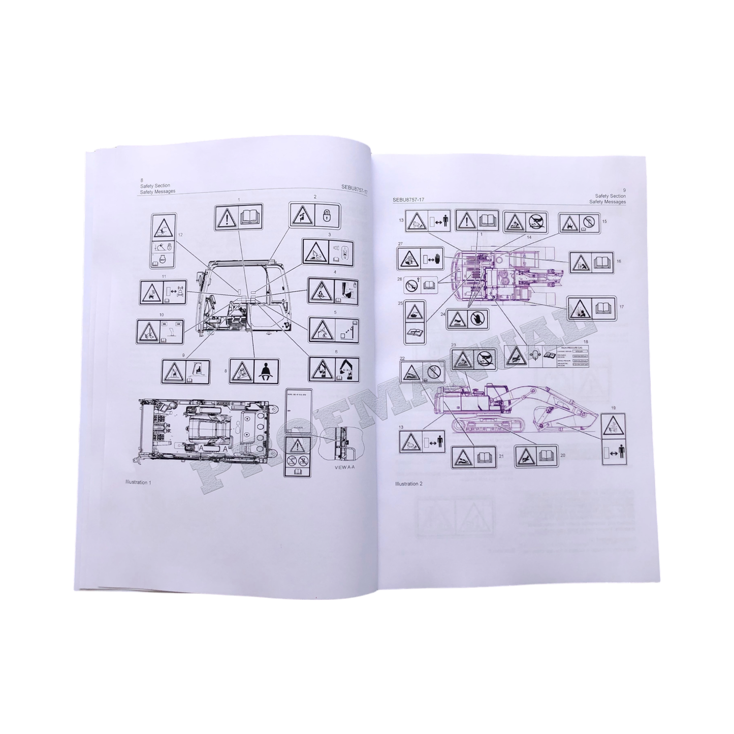 Wartungshandbuch für Baggerbetreiber Caterpillar 349F 352F