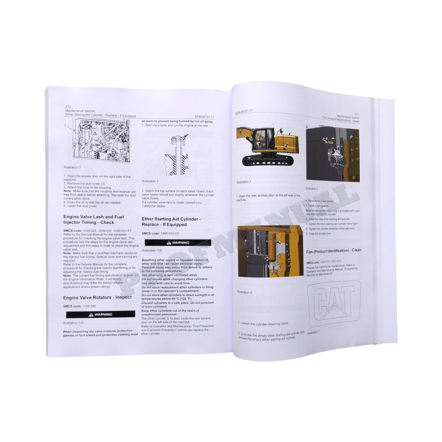 Wartungshandbuch für Baggerbetreiber Caterpillar 349F 352F