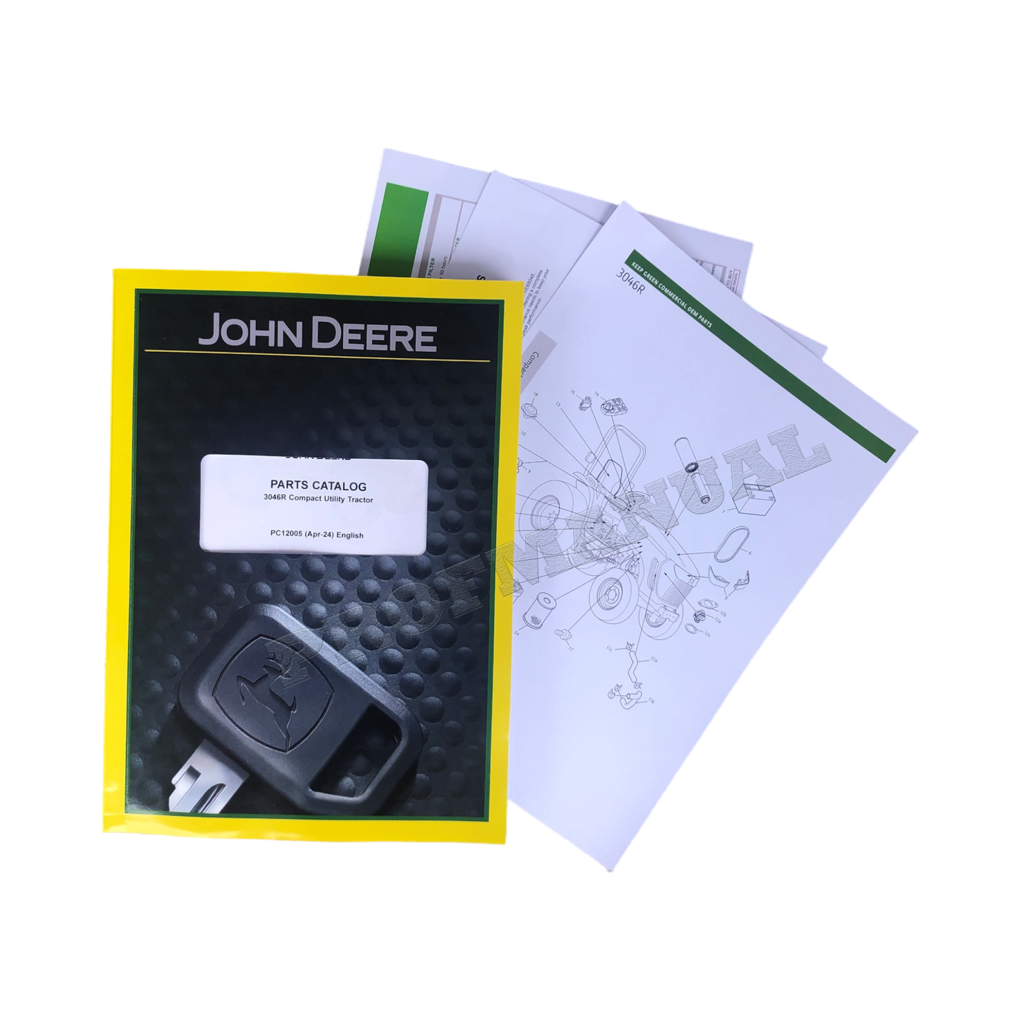 Ersatzteilkataloghandbuch für den Kompakttraktor John Deere 3046R + !BONUS!