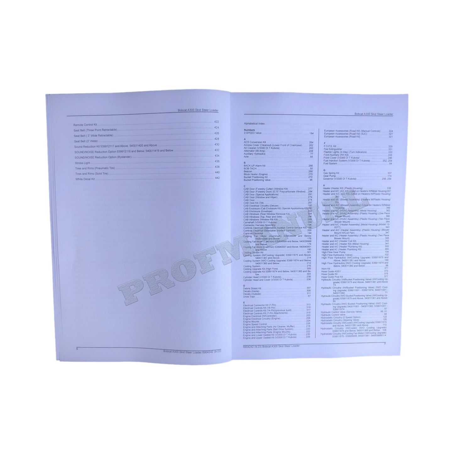 Bobcat A300 Kompaktlader Ersatzteilkatalog Handbuch 539911001- 540011001-