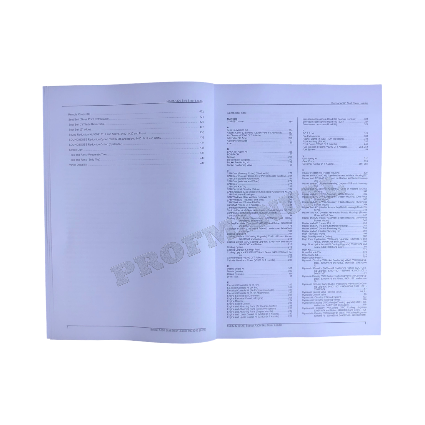 Bobcat A300 Kompaktlader Ersatzteilkatalog Handbuch 539911001- 540011001-