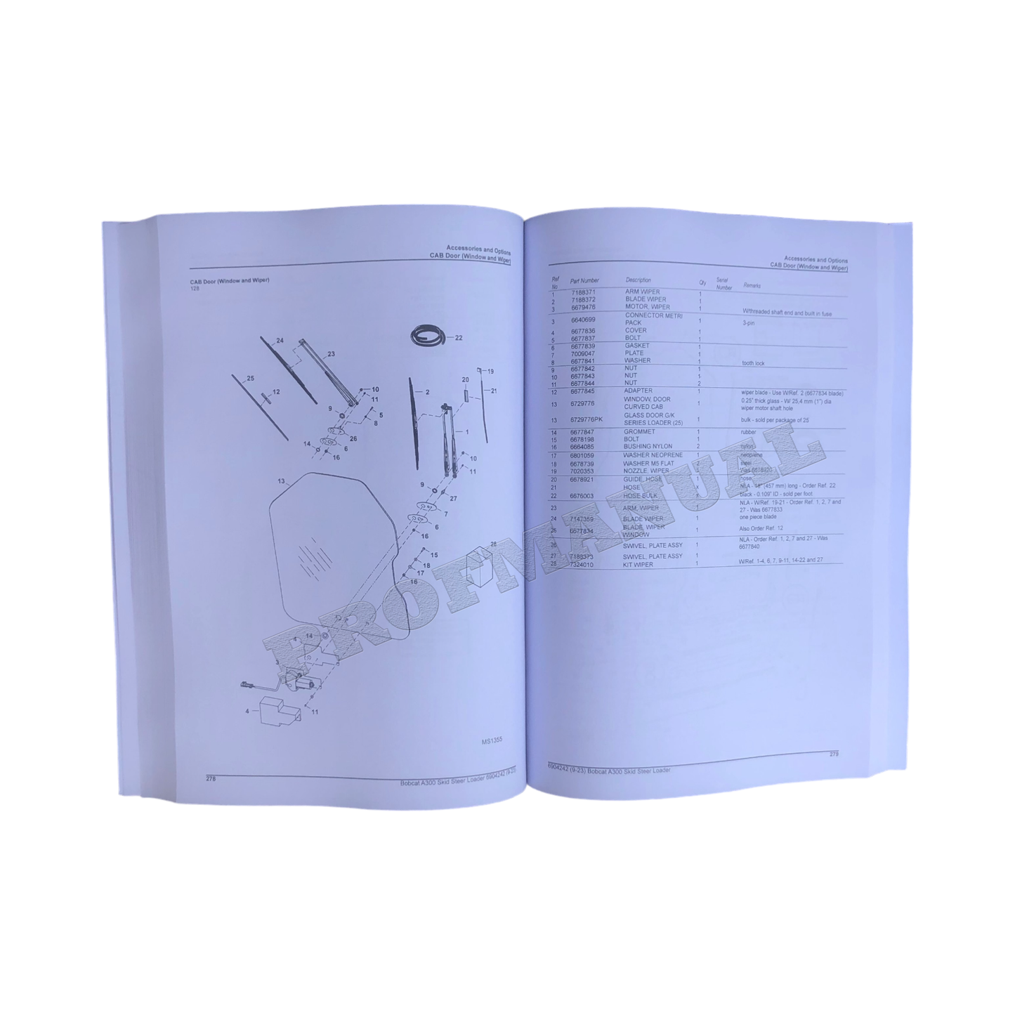 Bobcat A300 Kompaktlader Ersatzteilkatalog Handbuch 539911001- 540011001-