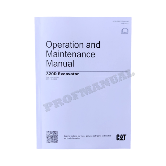 Caterpillar 320D Excavator Operators Maintenance Manual CXY1-Up DHK1-Up