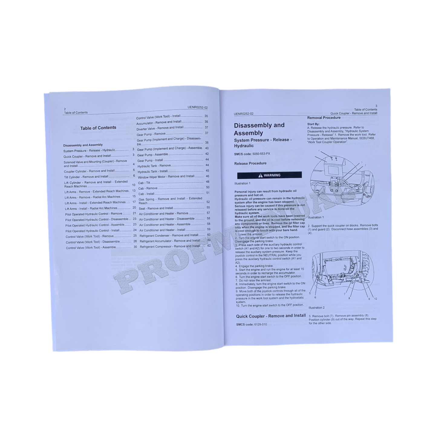 Caterpillar 216B3 226B3 236B3 242B3 252B3 Lader Servicehandbuch Demontage Montage