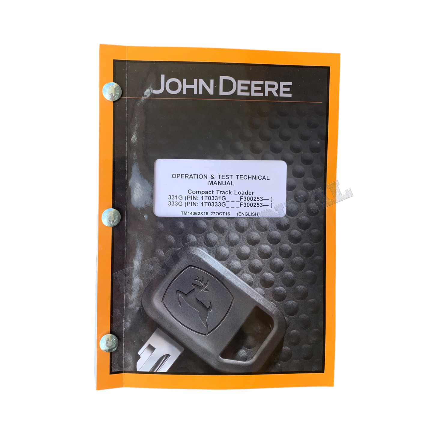 MANUEL D'ESSAI DE FONCTIONNEMENT DE LA CHARGEUSE COMPACTE JOHN DEERE 331G 333G + !BONUS!