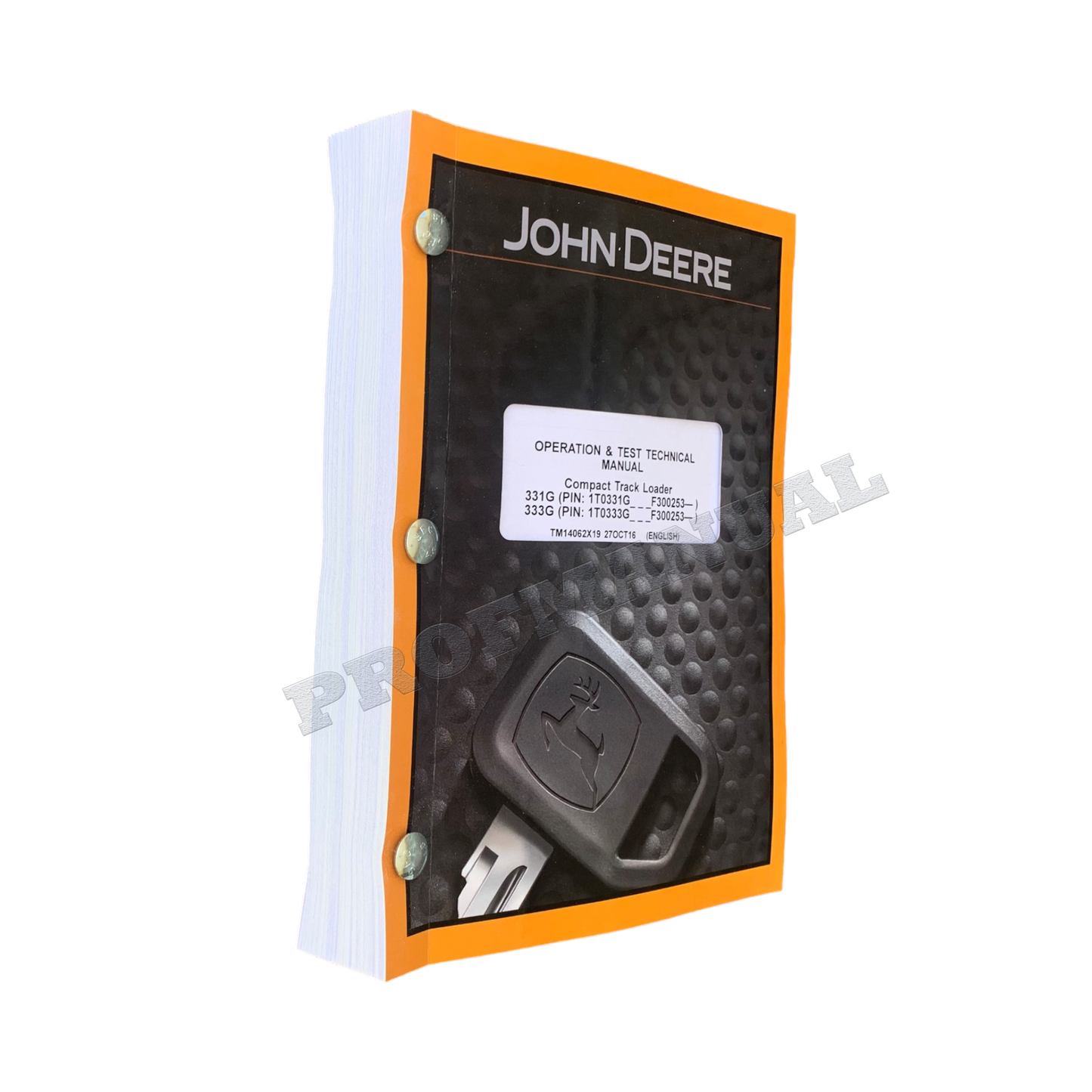 MANUEL D'ESSAI DE FONCTIONNEMENT DE LA CHARGEUSE COMPACTE JOHN DEERE 331G 333G + !BONUS!