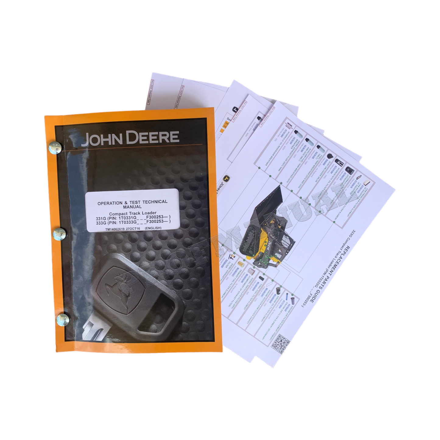 JOHN DEERE 331G 333G SKID STEER OPERATION TEST MANUAL + !BONUS!