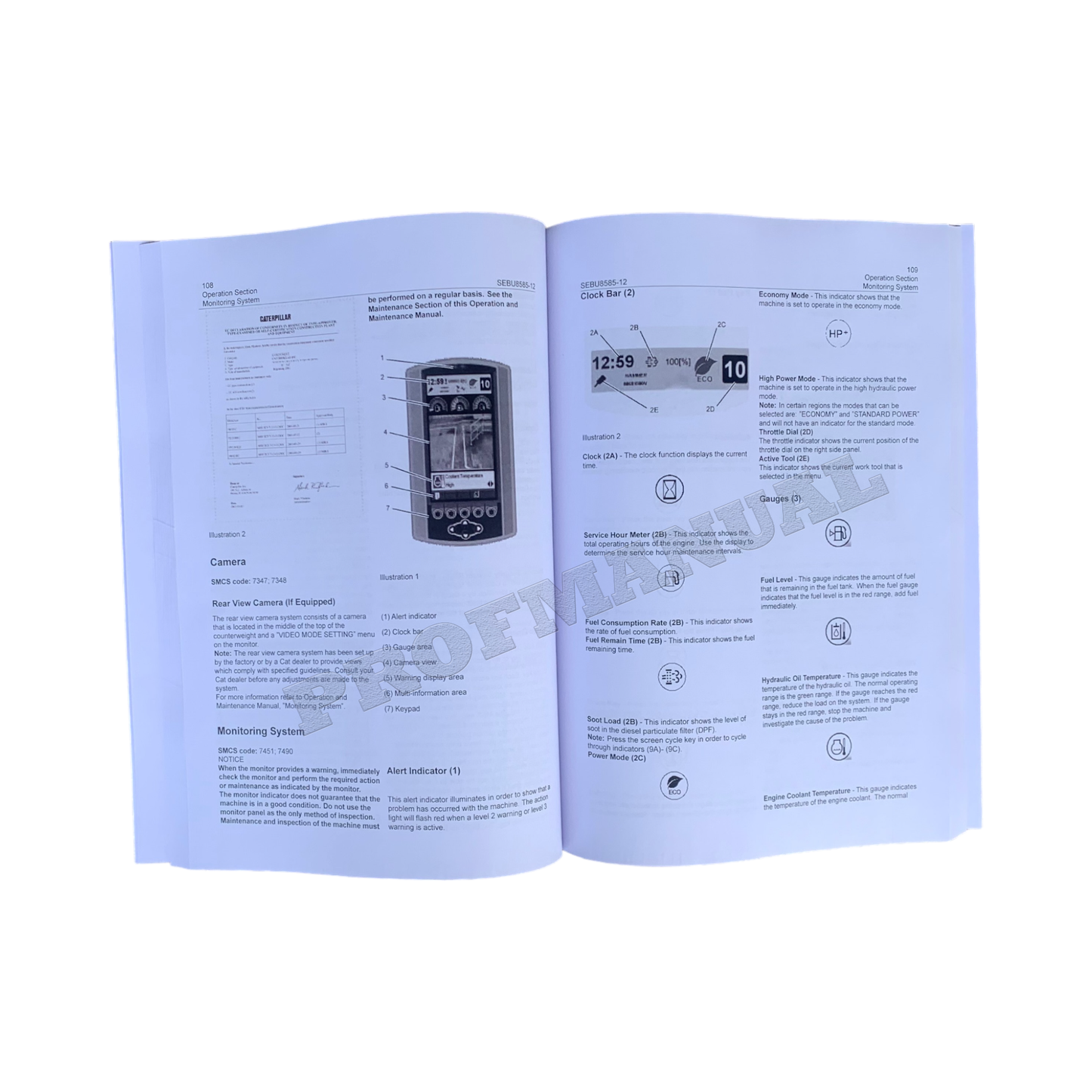 Caterpillar 314E Excavator Operators Maintenance Manual