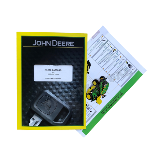 JOHN DEERE 102 100 SERIES TRACTOR PARTS CATALOG MANUAL + !BONUS!