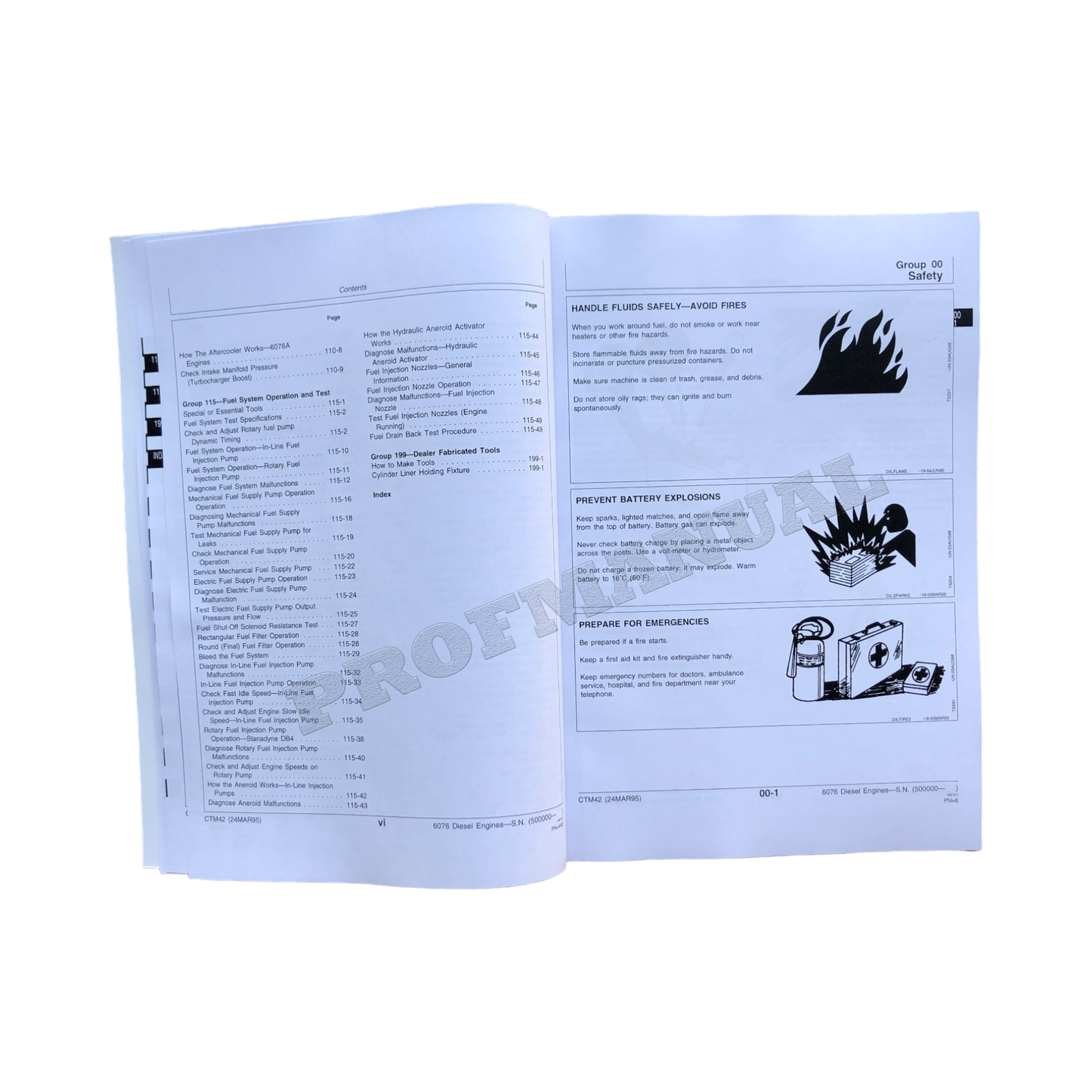 John Deere 7.6L 6076 Engine  Service manual