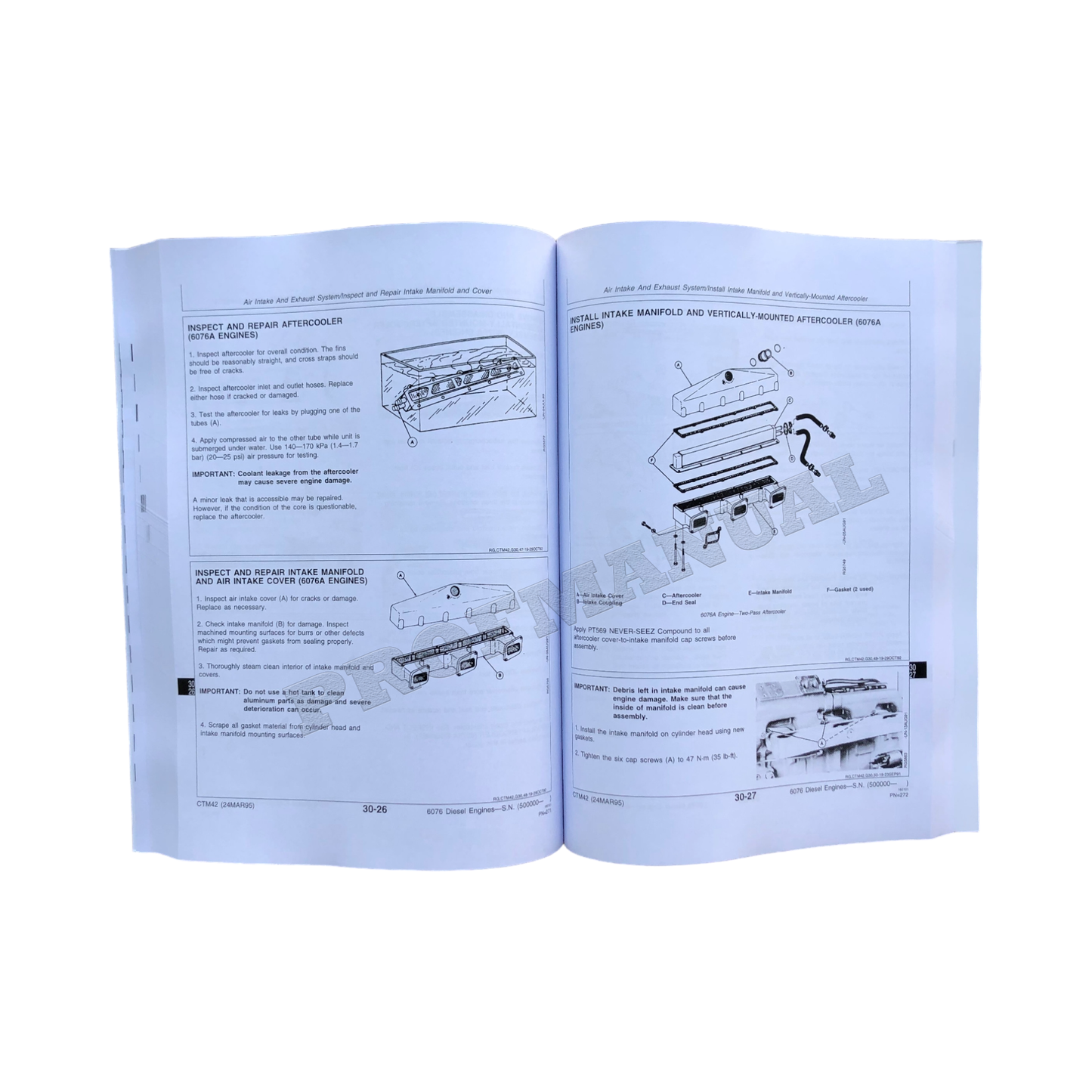 John Deere 7.6L 6076 Engine  Service manual