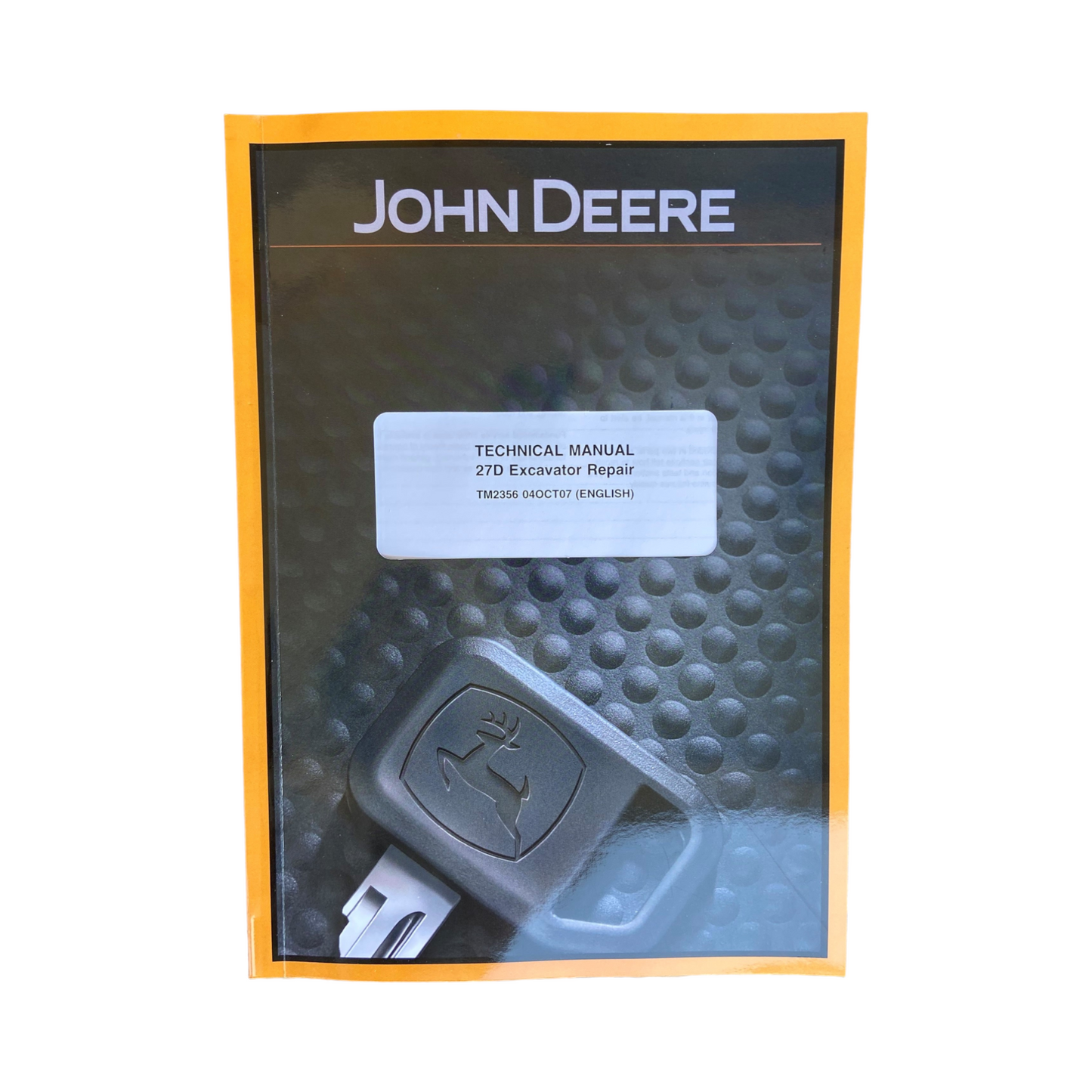 JOHN DEERE 27D EXCAVATOR REPAIR SERVICE MANUAL + !BONUS!