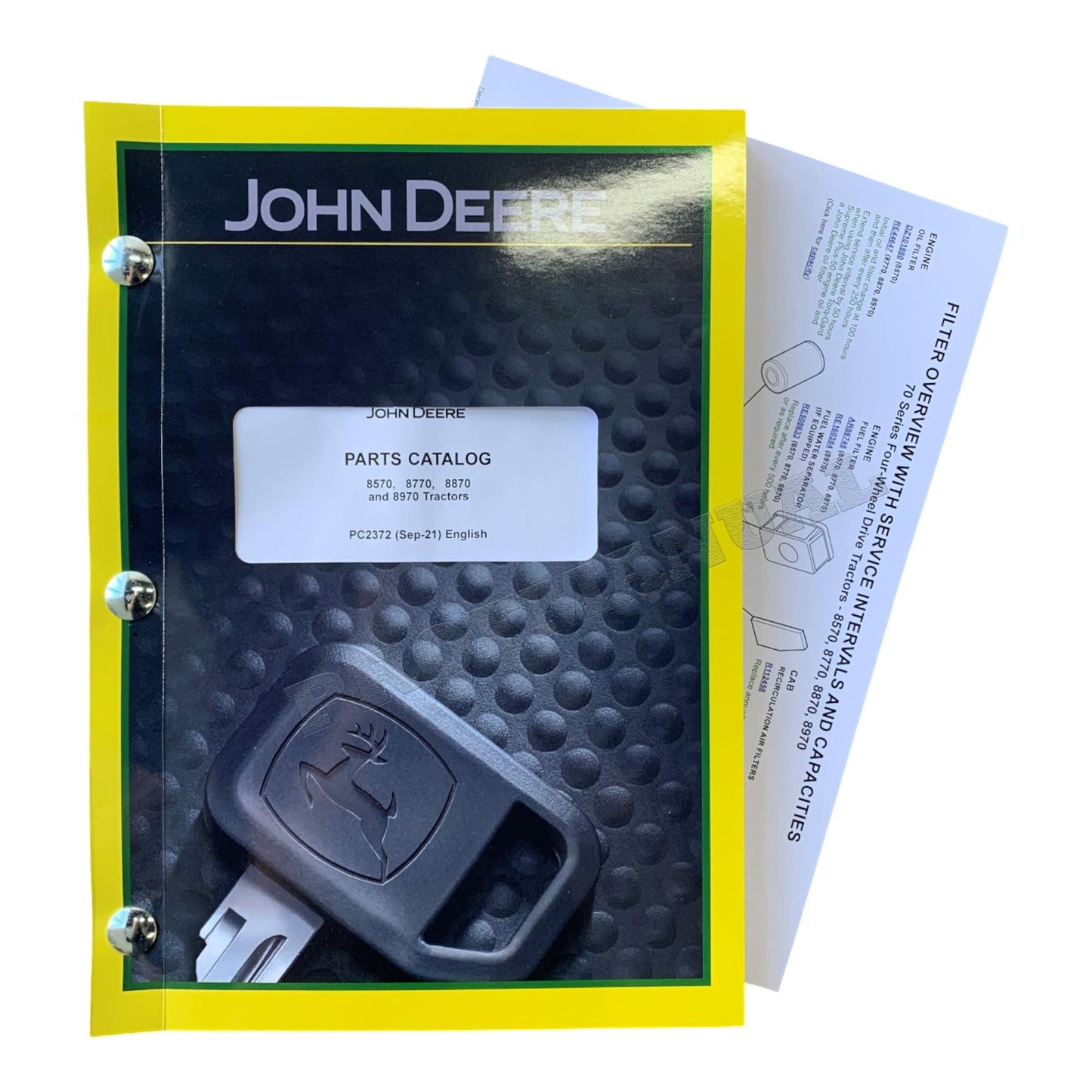 Manuel du catalogue des pièces détachées pour tracteurs John Deere 8570 8770 8870 8970