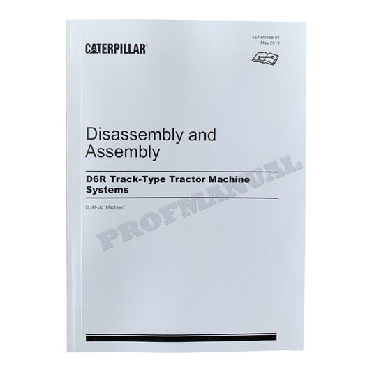 Caterpillar D6R Track Tractor Machine SYSTEM Manual Disassembly Assem SENR9488