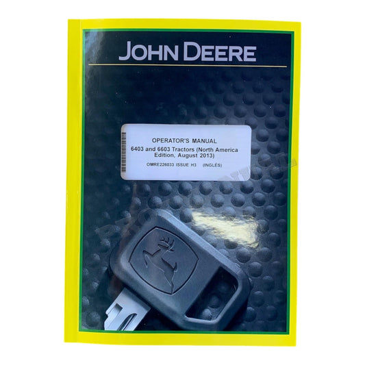 JOHN DEERE 6403 6603 TRACTOR OPERATORS MANUAL