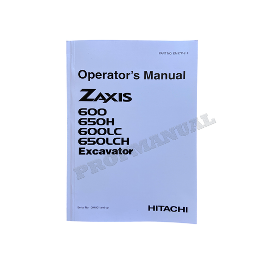 HITACHI ZAXIS ZX 600 650H 600LC 650LCH BAGGER BEDIENUNGSANLEITUNG #2