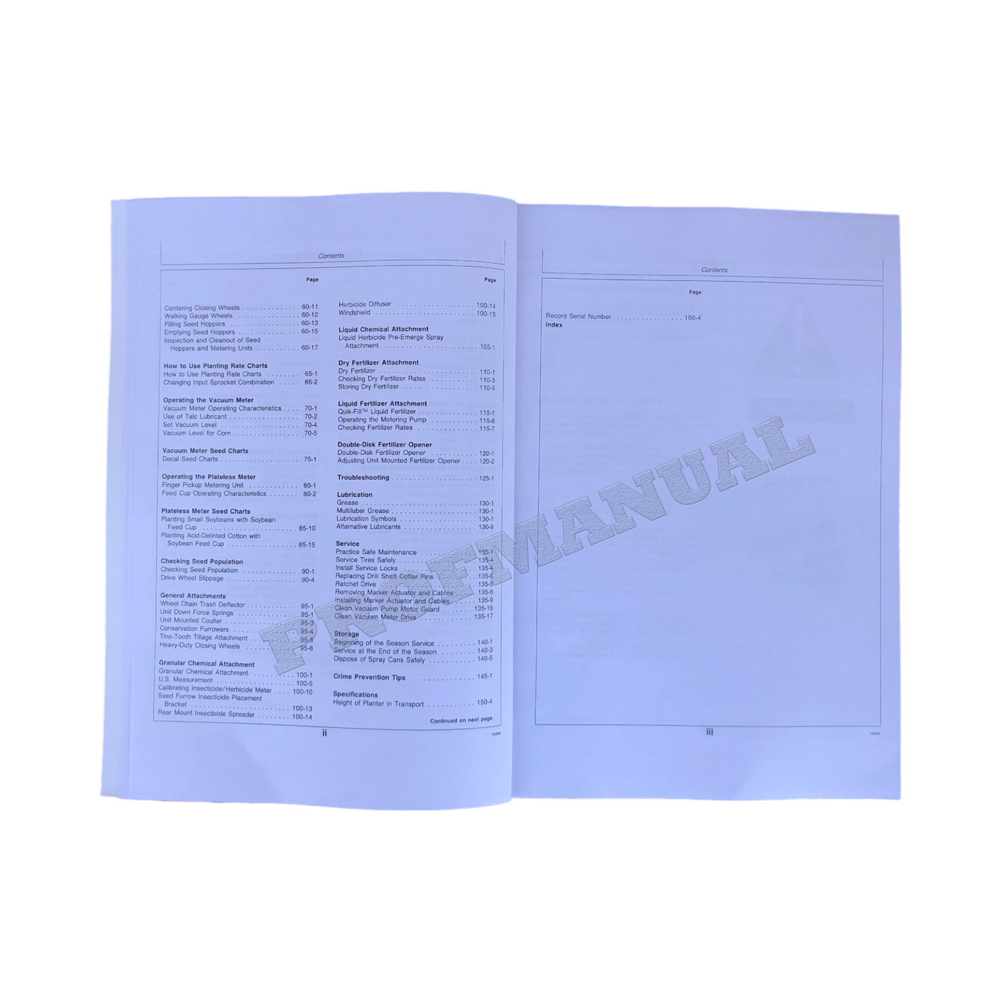 JOHN DEERE 7200 DRAWN STANDARD 4R 6RN PLANTER OPERATORS MANUAL #5