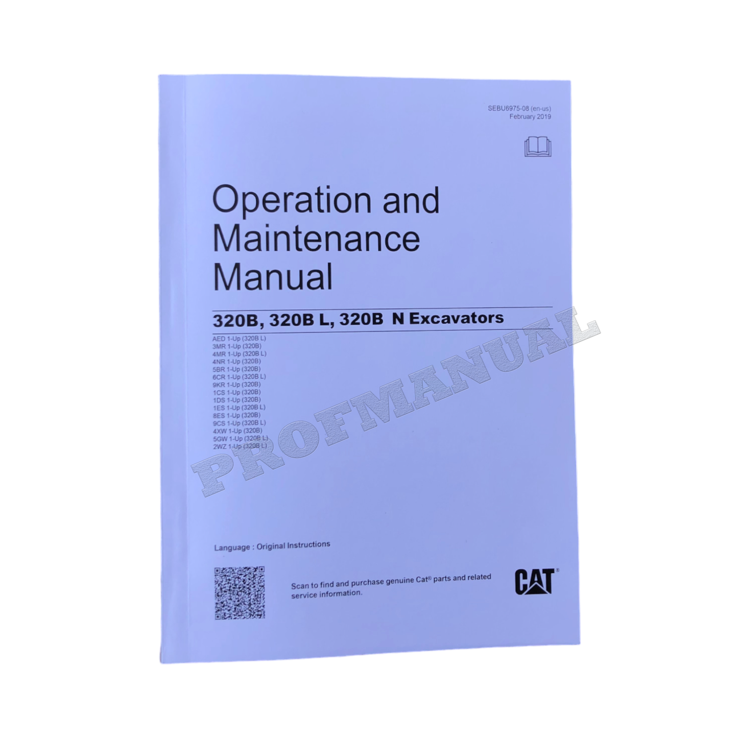 Caterpillar 320B 320B L 320B N Excavator Operators Maintenance Manual