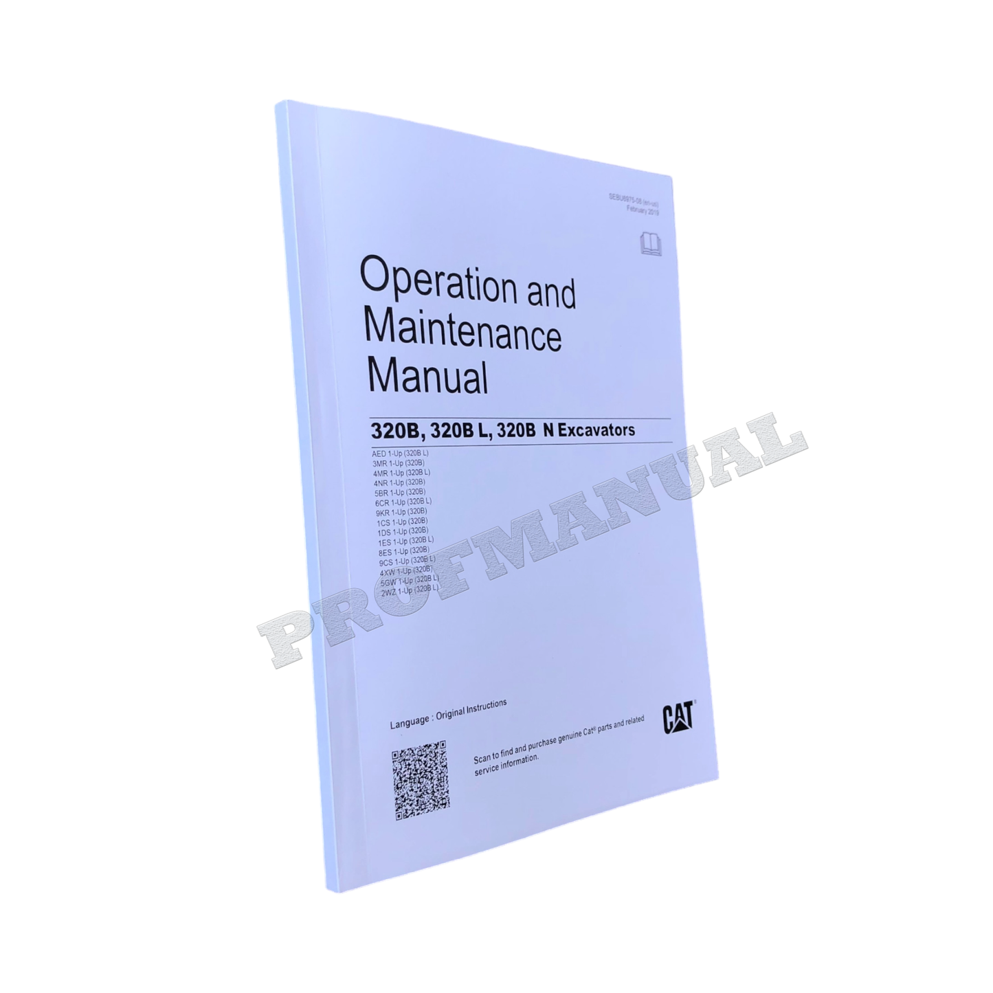 Caterpillar 320B 320B L 320B N Excavator Operators Maintenance Manual