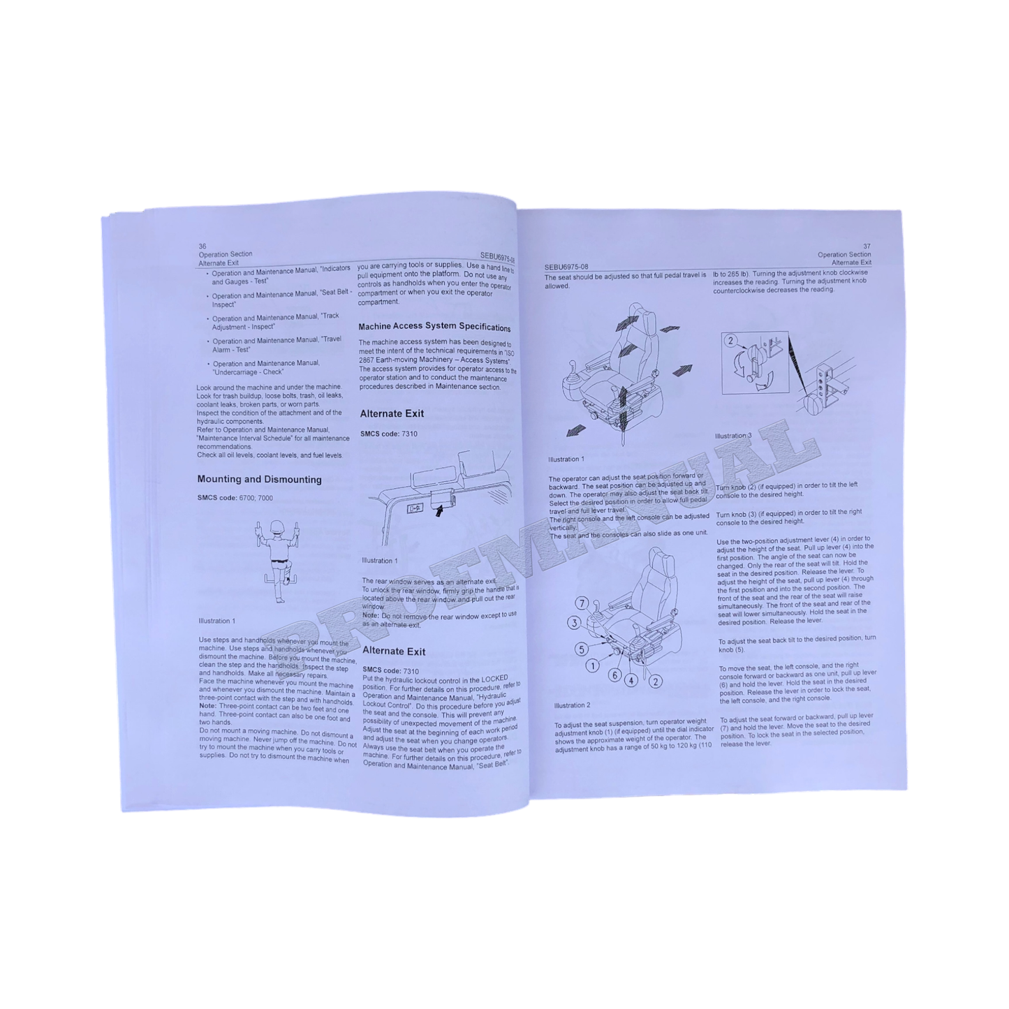 Caterpillar 320B 320B L 320B N Excavator Operators Maintenance Manual