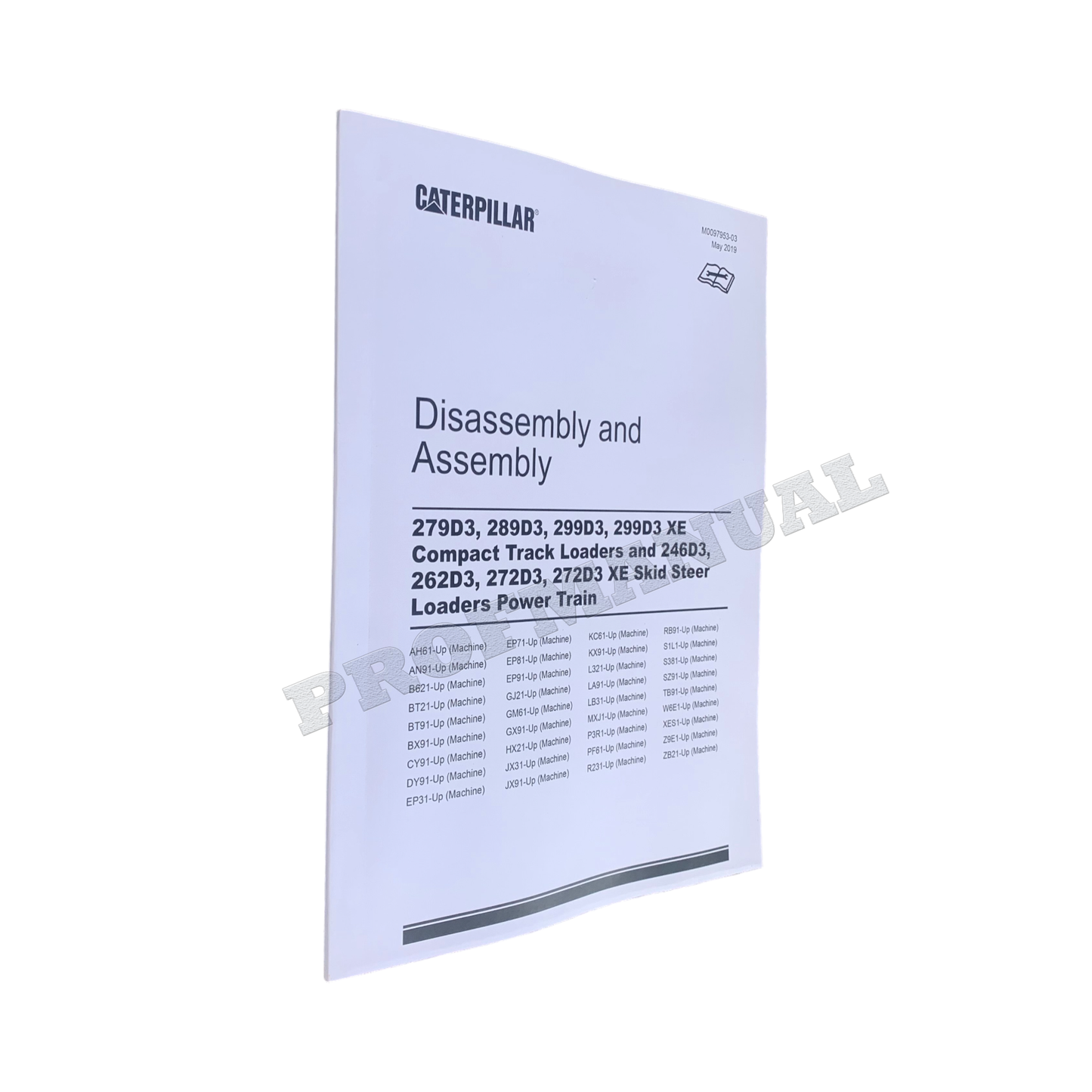 Caterpillar 246D3 262D3 272D3 Loader Power Train Service Manual Disassem Assem