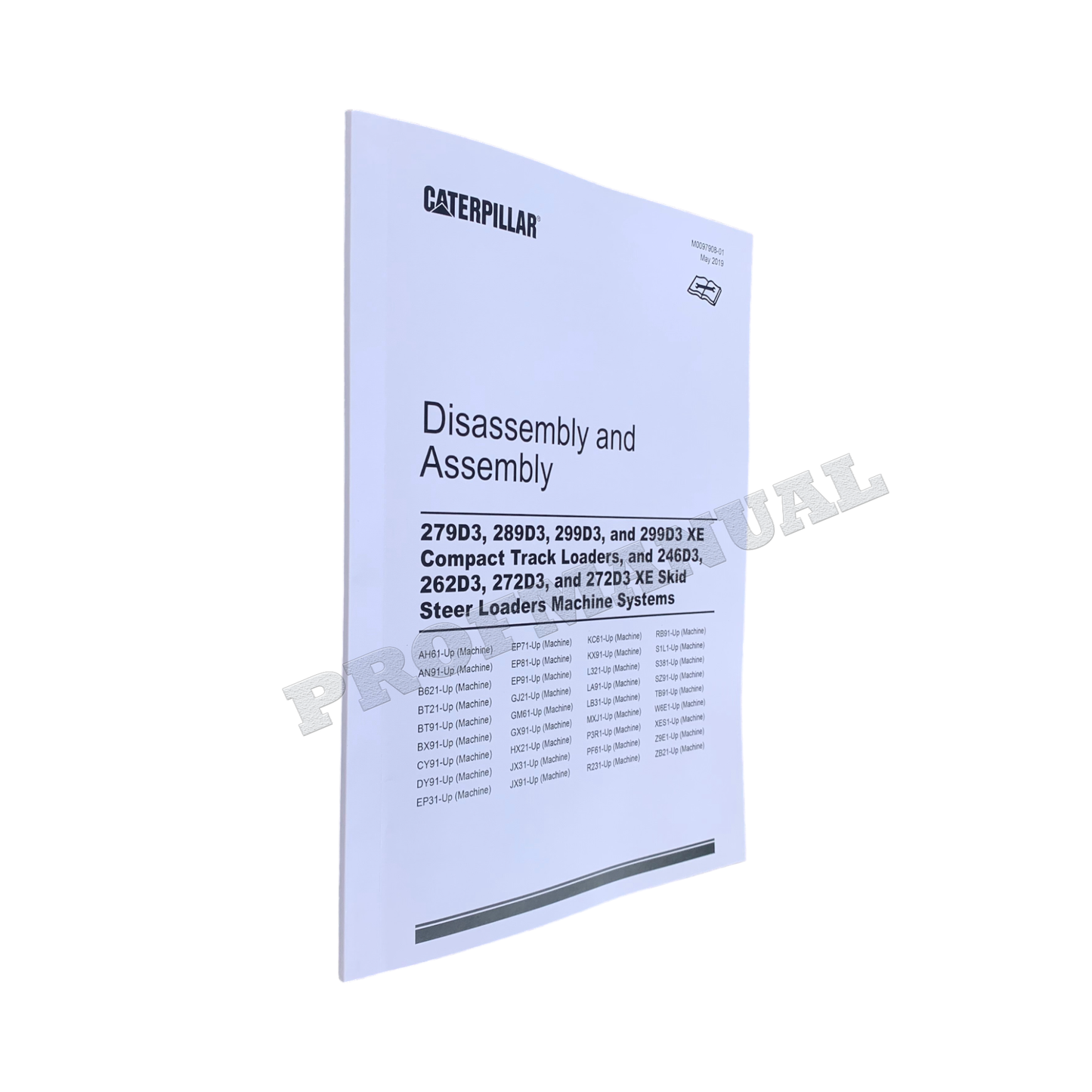 Caterpillar 279D3 289D3 299D3 Loader Suppl Service Manual Disassem Assem