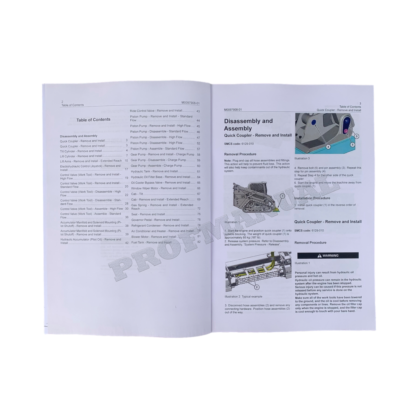 Caterpillar 279D3 289D3 299D3 Loader Suppl Service Manual Disassem Assem