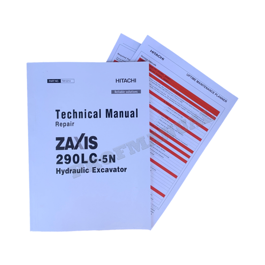 HITACHI ZAXIS 290LC-5N EXCAVATOR REPAIR SERVICE MANUAL