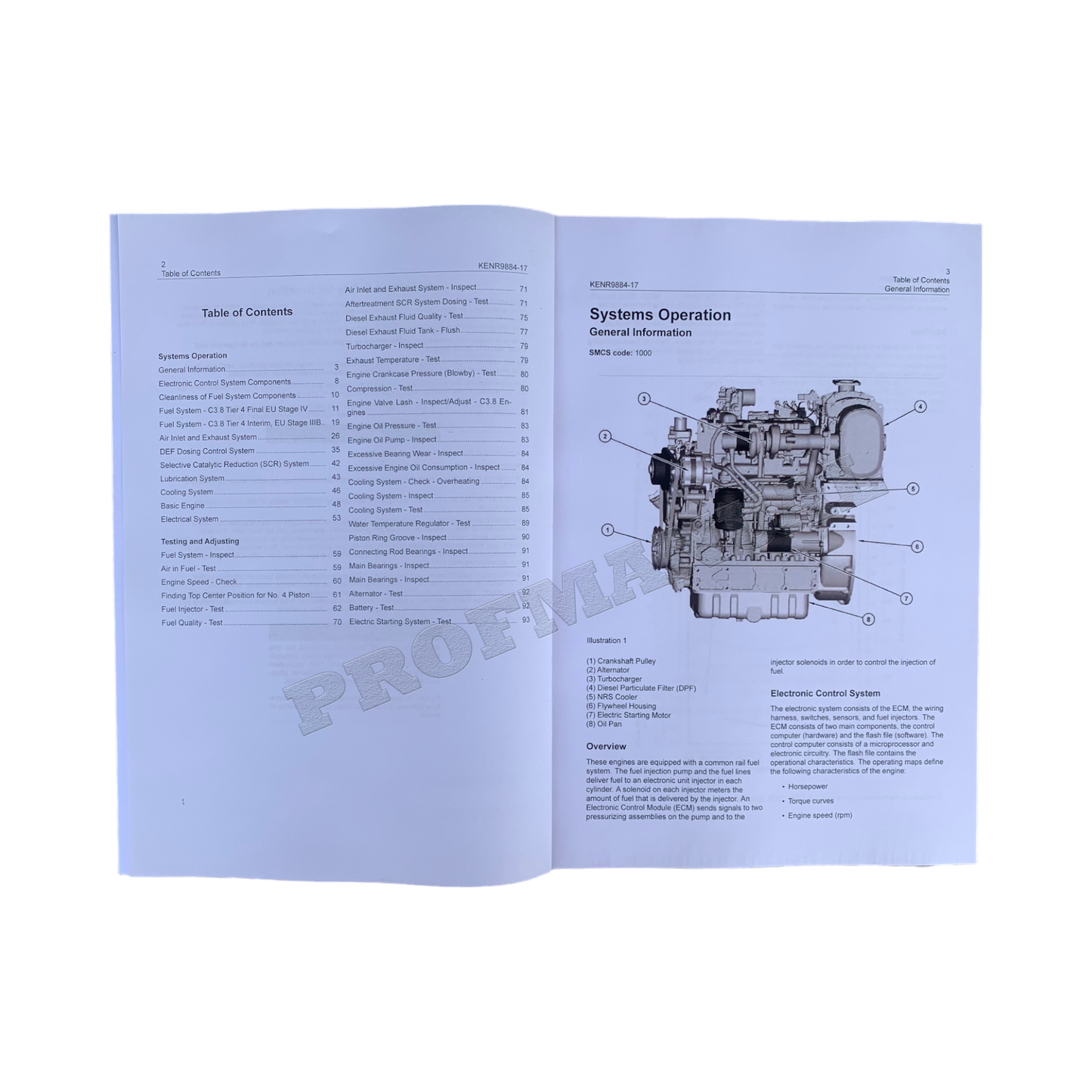 Caterpillar Cat C3.8 Engine System Operation Test Adjusting Specification Manual