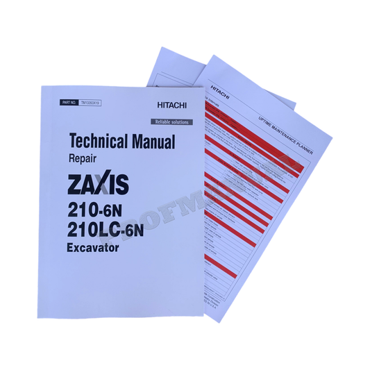 HITACHI ZAXIS 210-6N 210LC-6N EXCAVATOR REPAIR SERVICE MANUAL + !BONUS!