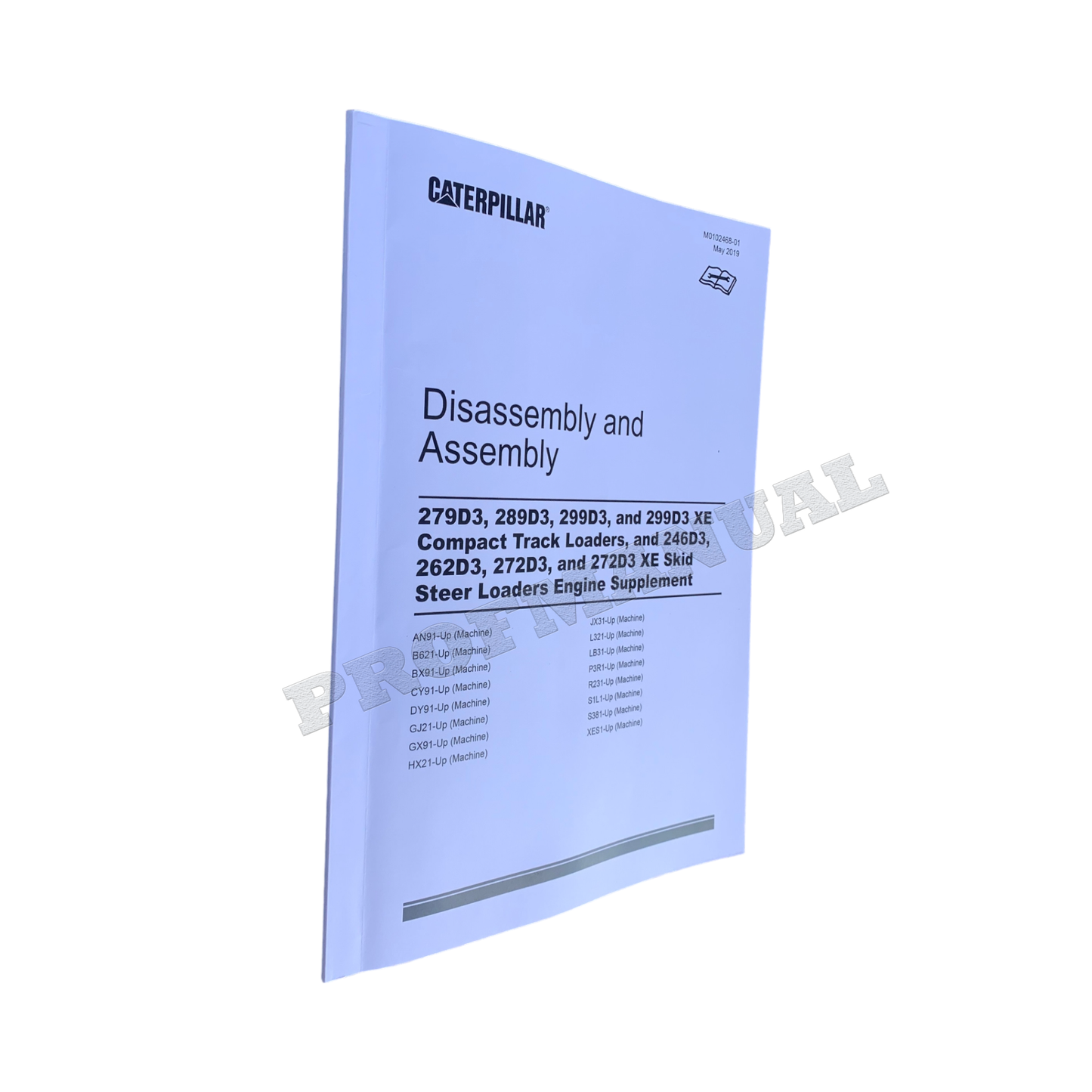 Caterpillar 246D3 262D3 272D3 Loader Engine Suppl Service Manual Disassem Assem