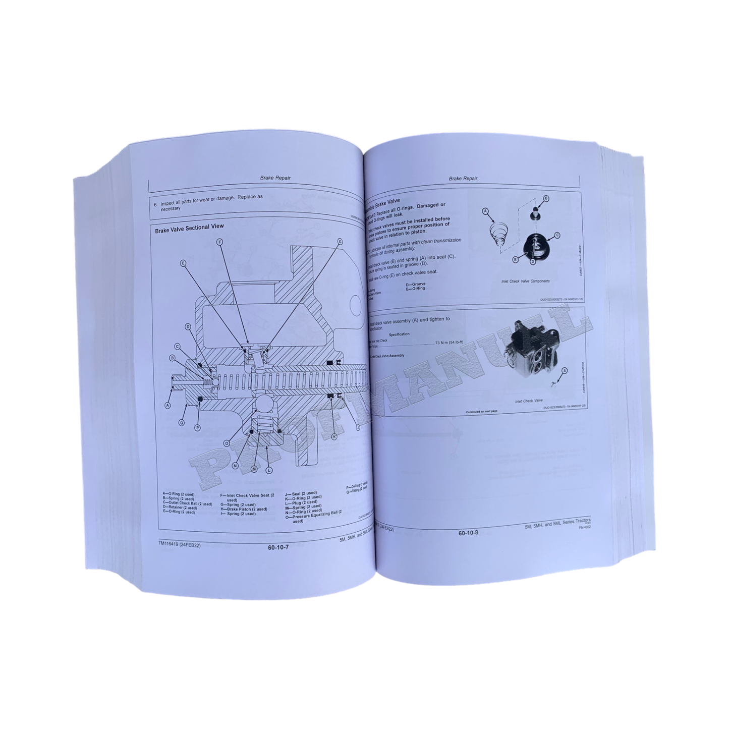 JOHN DEERE 5100ML 5115M 5115ML TRACTOR REPAIR SERVICE TECHNICAL MANUAL TM116419