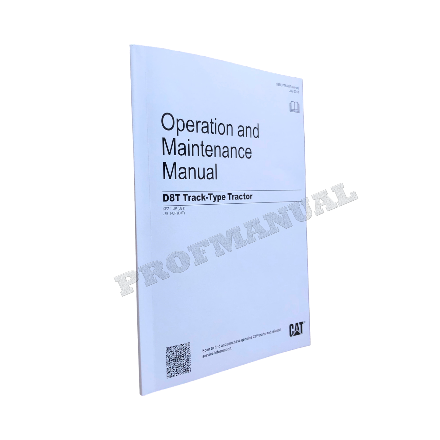 Caterpillar D8T Track Tractor Operators Maintenance Manual ser J8B1-UP KPZ1-UP