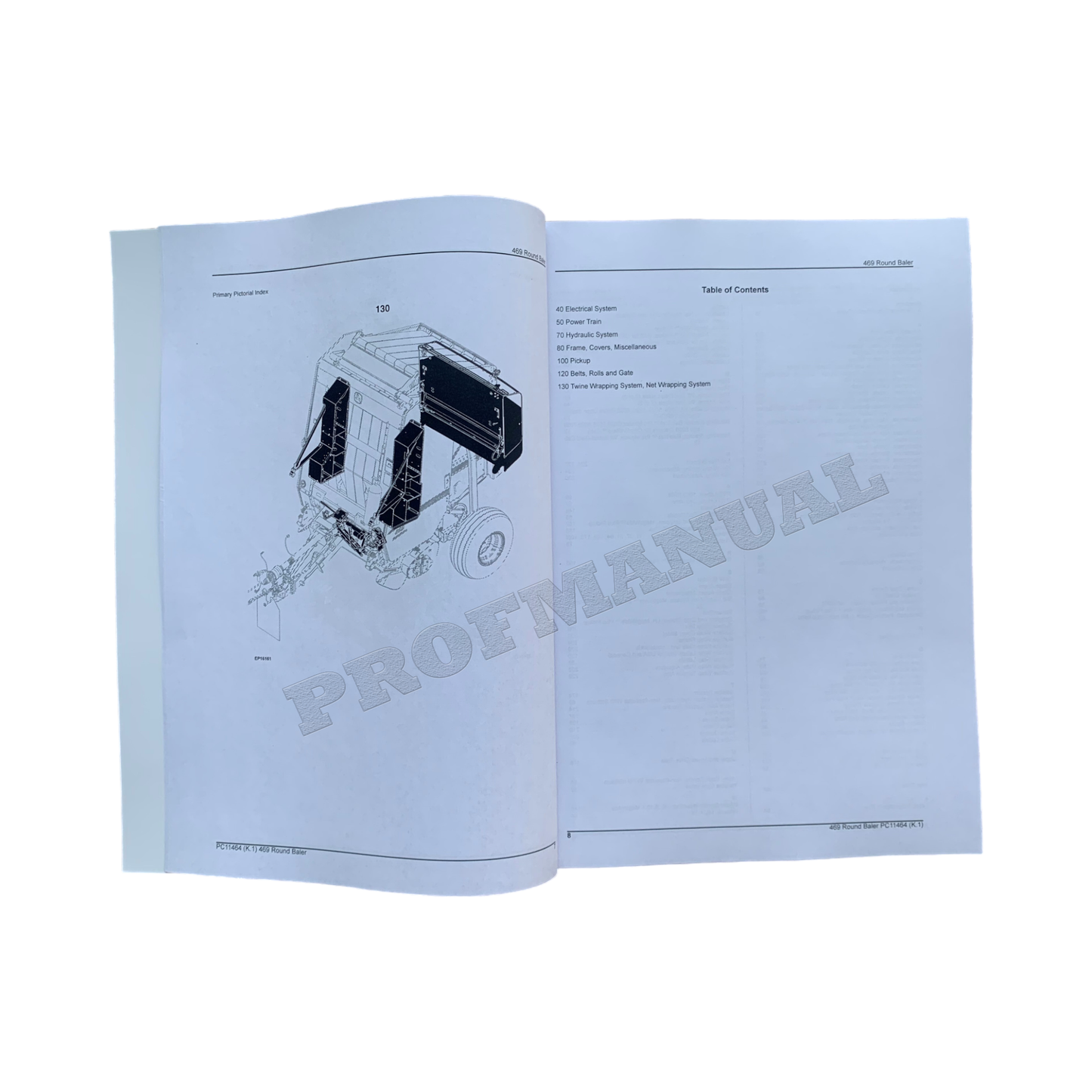 JOHN DEERE 469 RUNDBALLENPRESSE ERSATZTEILKATALOG HANDBUCH Nordamerika