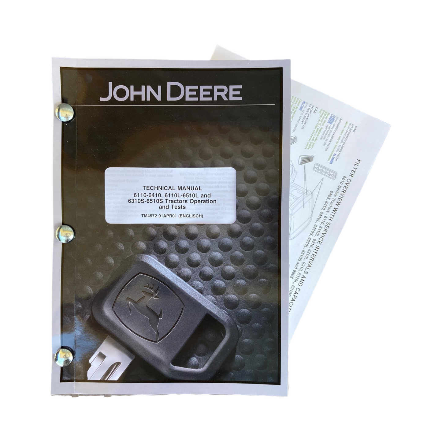 JOHN DEERE 6110 6210 6310 6410 6110L 6310S 6410S TRACTOR SERVICE TEST MANUAL