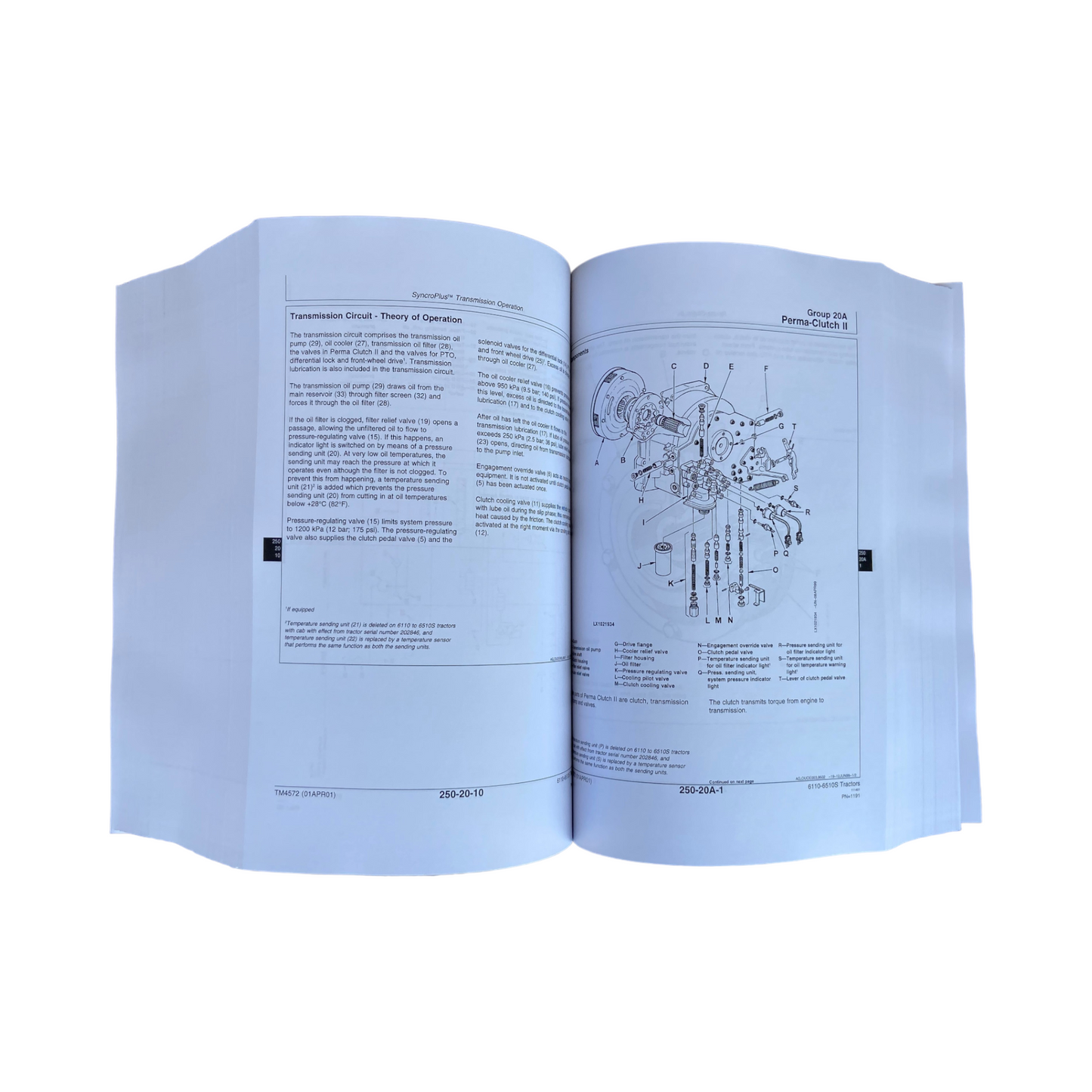 JOHN DEERE 6110 6210 6310 6410 6110L 6310S 6410S TRACTOR SERVICE TEST MANUAL