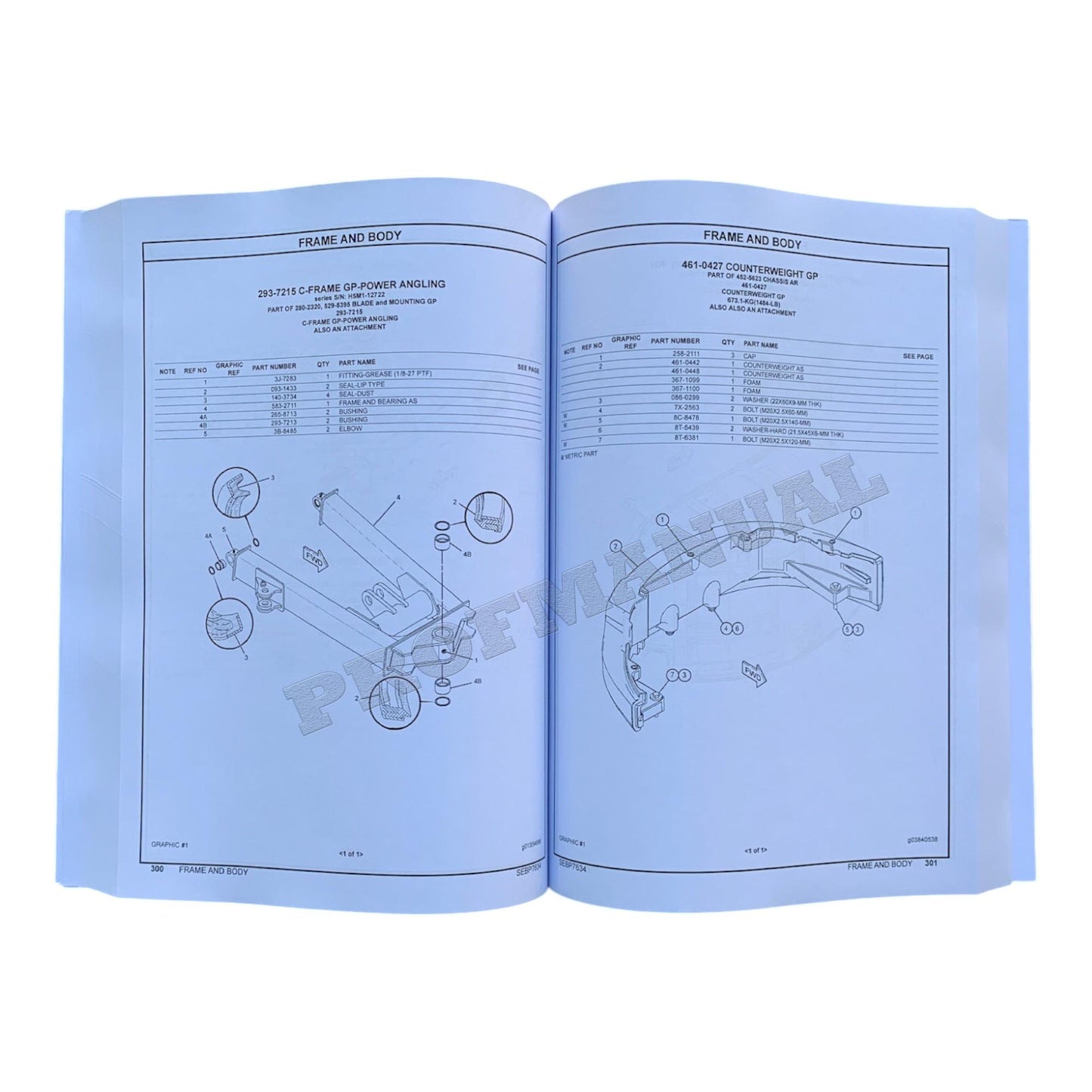 Caterpillar Cat 305E2 Mini Hydraulic Excavator Parts Catalog Manual