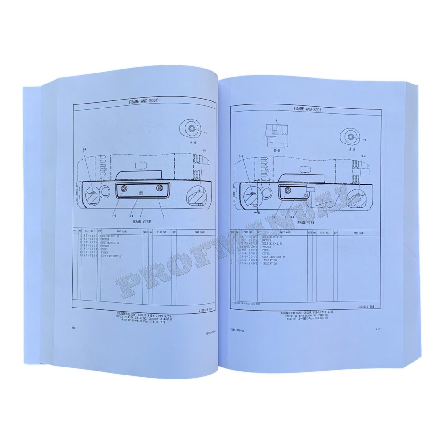 Caterpillar Cat 303CR Mini Hydraulic Excvator Parts Catalog Manual