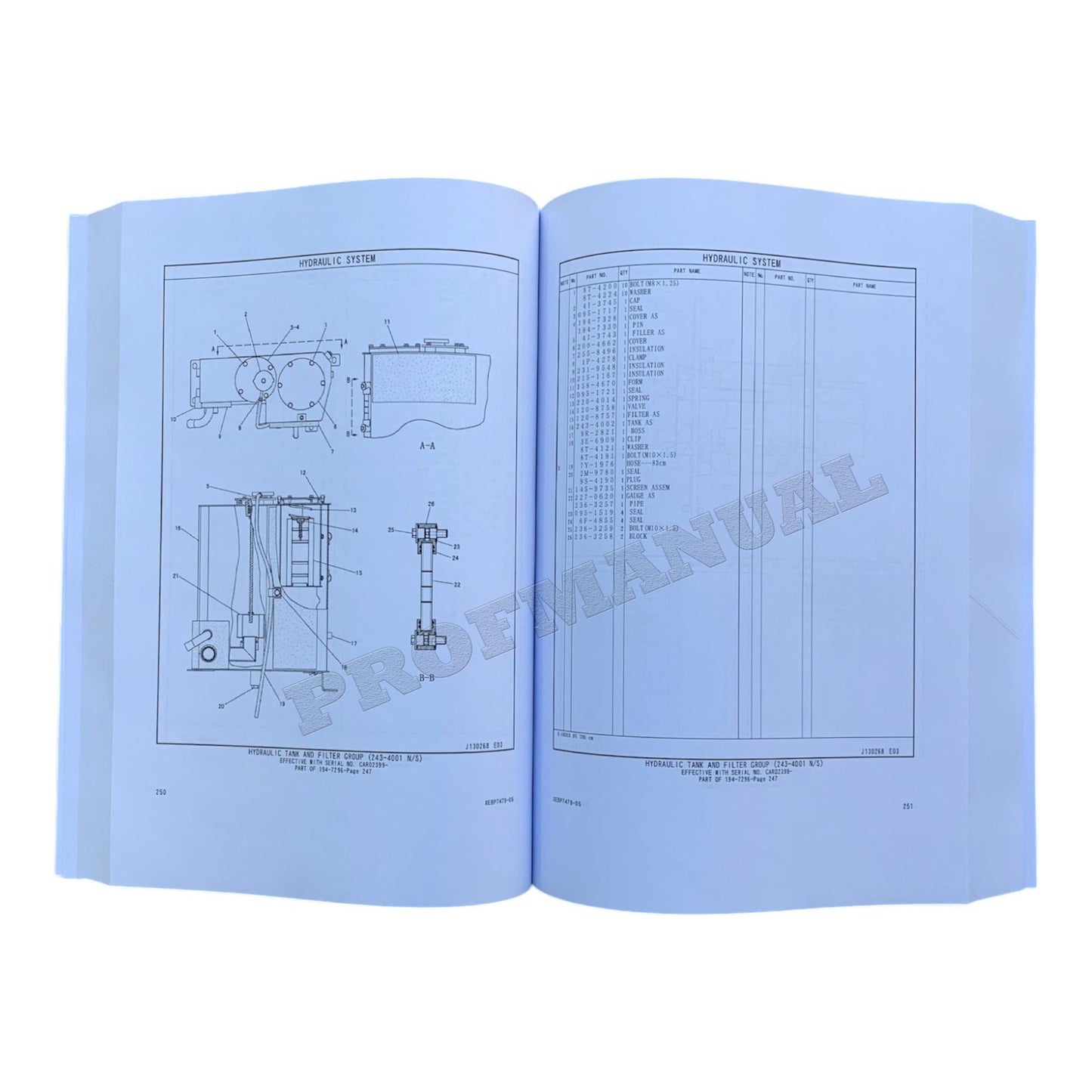 Caterpillar Cat 303CR Mini Hydraulic Excvator Parts Catalog Manual