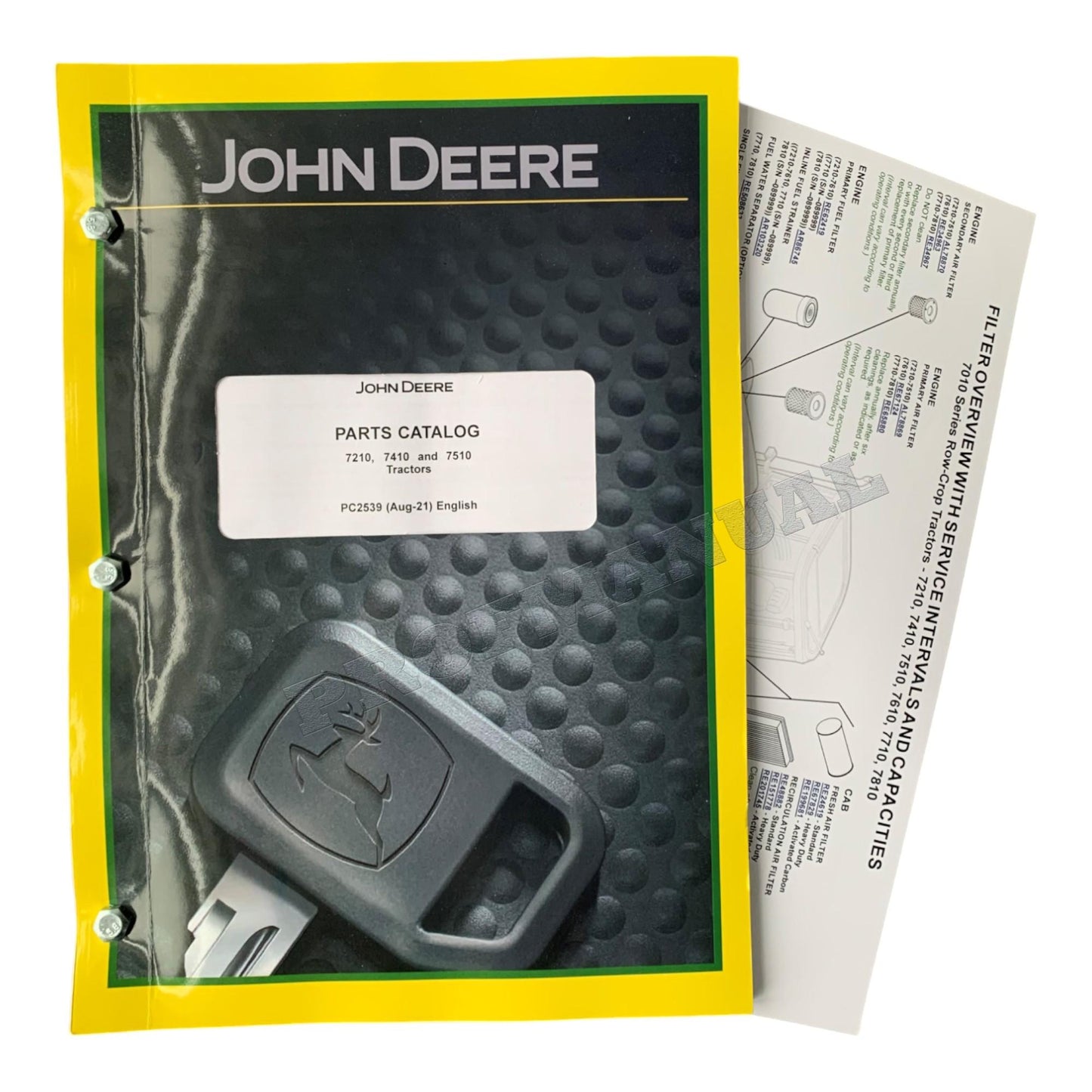 JOHN DEERE 7210 7410 7510 TRAKTOR TEILEKATALOGHANDBUCH 