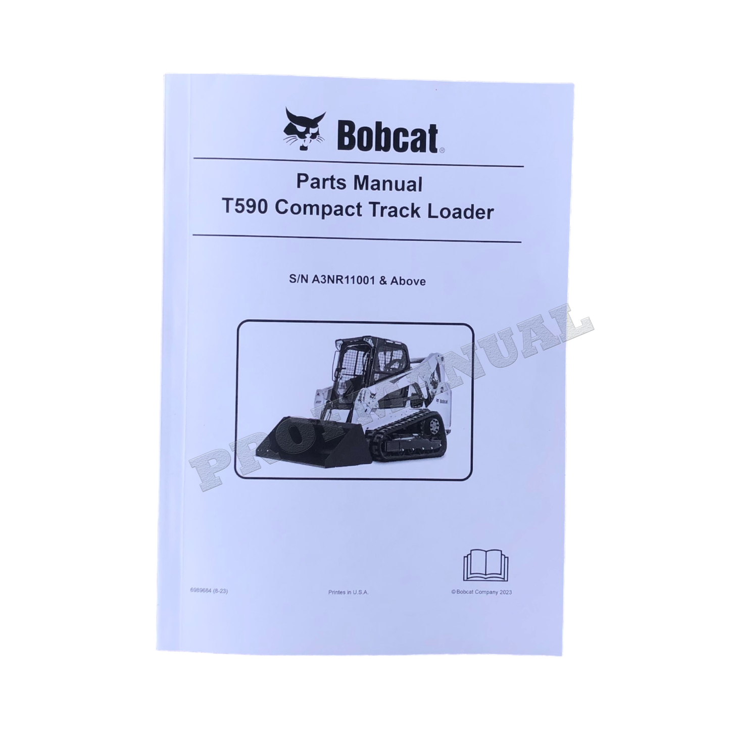 Manuel du catalogue des pièces détachées pour chargeuse compacte sur chenilles Bobcat T590 A3NR11001-