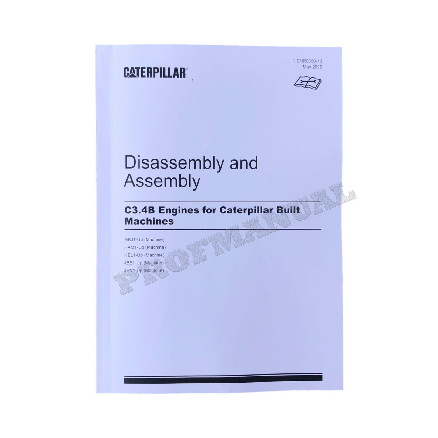 Caterpillar C3.4B Engine Built Machine Service Manual Disassem Assem