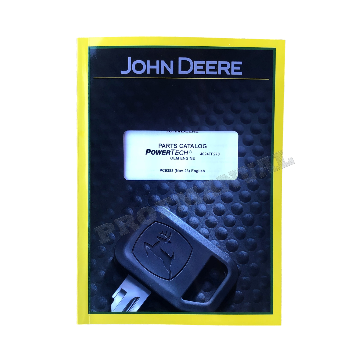 John Deere PowerTech 2.4L 4024 OEM Engine 4024TF270 Parts Catalog Manual